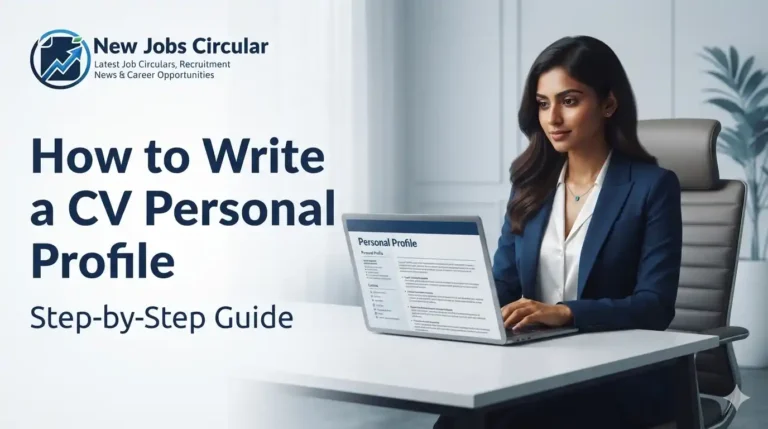 How to Write a CV Personal Profile